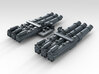 1/350 WW2 RN 21" Triple Torpedo Mounts (2) 3d printed 3d render showing product detail