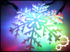 Antler Christmas Snowflake 3d printed 