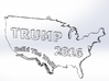 Trump 2016 USA Ornament - Build The Wall! 3d printed 