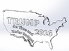 Trump 2016 USA Ornament - On Time and Under Budget 3d printed 