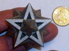 Stellated Dodecahedron 3d printed Stellated Dodecahedron in polished nickel steel