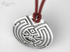 WestWorld maze Pendant 3d printed Westworld_maze_pendant silver