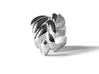 SPIGA ring 3d printed Polished Silver