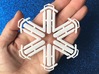 Sled Snowflake Ornament 3d printed 