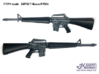 1/9 XM16E1 Assault rifle 3d printed 