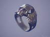 Winged Skull Ring 3d printed Digital preview. How your ring will look depends on the selected material
