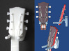 Guitar wall hanger - scale 1:6 3d printed 