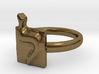 12 Lamed Ring 3d printed 