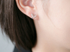 Triangle Stud Earrings 3d printed 