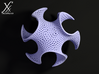Sphero-gyroid 3d printed Viewed from top (cycle render).