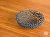 Key shell / bowl (11,5 cm) - Voronoi-Style #2 3d printed Black Strong & Flexible