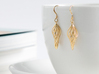 Leaf Earrings 3d printed 