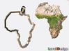 Africa Pendant 3d printed 