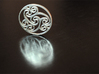 Celtic Amulet [3.6cm, 1.4"] 3d printed Raw Silver