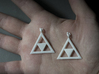 Princess Zelda Triforce Earrings 3d printed 