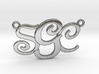 Custom Monogram Pendant - SCG 3d printed 