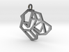 Geometric Labrador Necklace 3d printed 