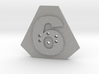 6-hole, Number 6,  6 Sided Shape Button 3d printed 