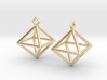 Diamond Earrings #S 3d printed 