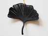 Ginkgo leaf pendant 3d printed 