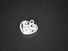 Heart-shaped Pendant 25mm 3d printed 