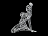 Wireframe sexy woman 3d printed 