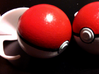Clip for little Pokeball 3d printed Belt clip with painted little pokéball