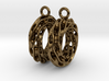 Twisted Scherk Linked 3,4 Torus Knots Earrings 3d printed 