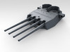 1/600 HMS King George V 14" Turrets 1941 3d printed 3d render showing product detail (X Turret)