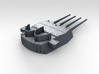 1/700 HMS King George V 14" Turrets 1941 3d printed 3d render showing product detail (X Turret)