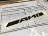AMG Emblem template (Rear of the ride) 3d printed 