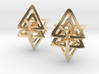 Dual Tetrahedron Earring 3d printed 