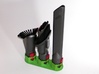 Holder - Dyson V7/V8 x2 Tools - Wall Mount 3d printed 3 x example. Showing the brush angled to fit