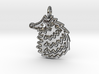 Hedgehog pendant spikey 3d printed 
