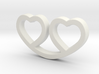 Two Hearts Together Pendant - Amour Collection 3d printed 