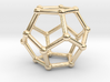 0599 Dodecahedron V&E (a=10mm) #002 3d printed 