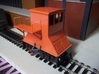 H0-scale Coker (LEFT-hand version) 3d printed Prototype print. On the production model the high platform has been lowered to fit the Walthers coke ovens better. Detailing, paint and photo by Donald Dunn.