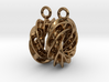 Twisted Scherk Linked 4,3 Torus Knots Earrings 3d printed 