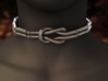 Interlocking Knot Collar - Left part 3d printed Interlocking collar - Links version 1