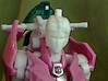 Ariel head for 1st Ed. Prime Arcee 3d printed lo res test print on my 3d printer