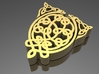 Celtic Broach Animal Knot 3d printed 