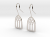Cathedral Earrings 3d printed 