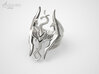 Skyrim Gothic Ring  3d printed Aftermarket Patina and lightly polished afterwards