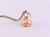 Beauty & the Beast inspired Rose In Cage Pendant 3d printed Beauty & the Beast pendant