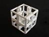 SCULPTURE Cube-Base for 48mm 3d-Cross 3d printed Desk Base made of 8 Cubes (2.5 mm )