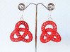 Trefoil -- Plastic 3D printed earrings 3d printed 