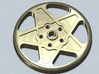 BUTTON CROMODORA WHEEL 20 mm 3d printed Button with the shape of a Ferrari 308 Cromodora whell
