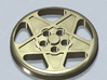 BUTTON CROMODORA WHEEL 308 12 MM 3d printed Button with the shape of the Ferrari 308 Cromodora wheel, 12 mm diameter