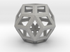 Rhombic Triacontahedron (Precious Metals) .9" 3d printed 