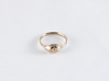 Ladybug Loved Midi Ring 3d printed 14k rose gold midi ring size 4